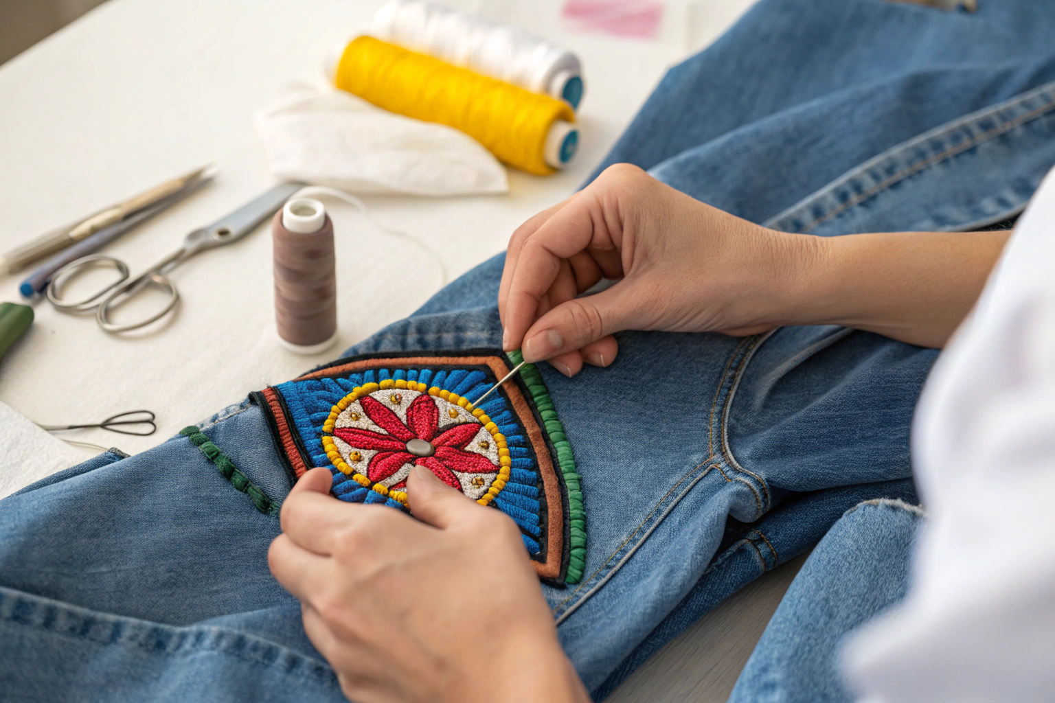 How to sew on a patch