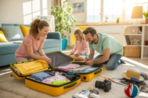Travel packing checklist for family trips