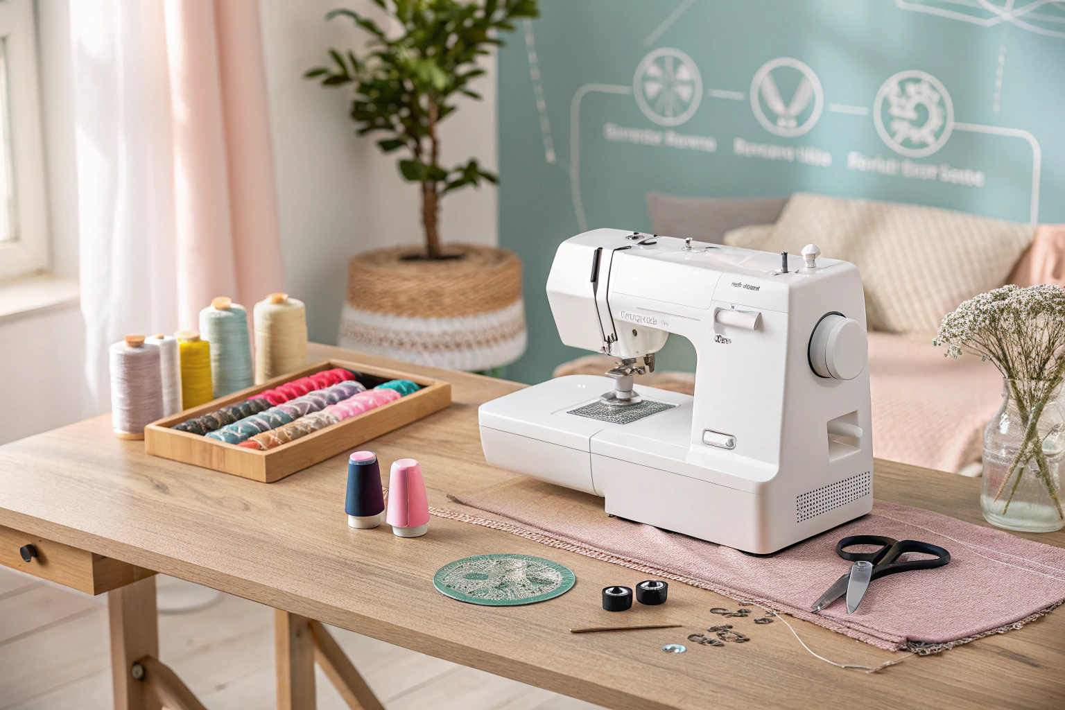 How to set up a sewing machine for beginners