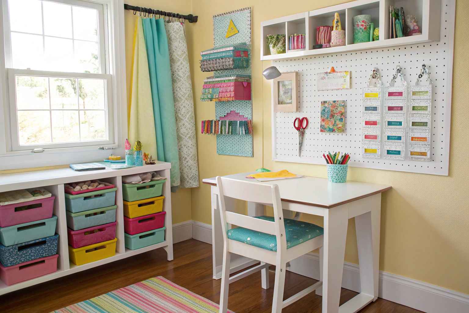How to organize a sewing corner for children