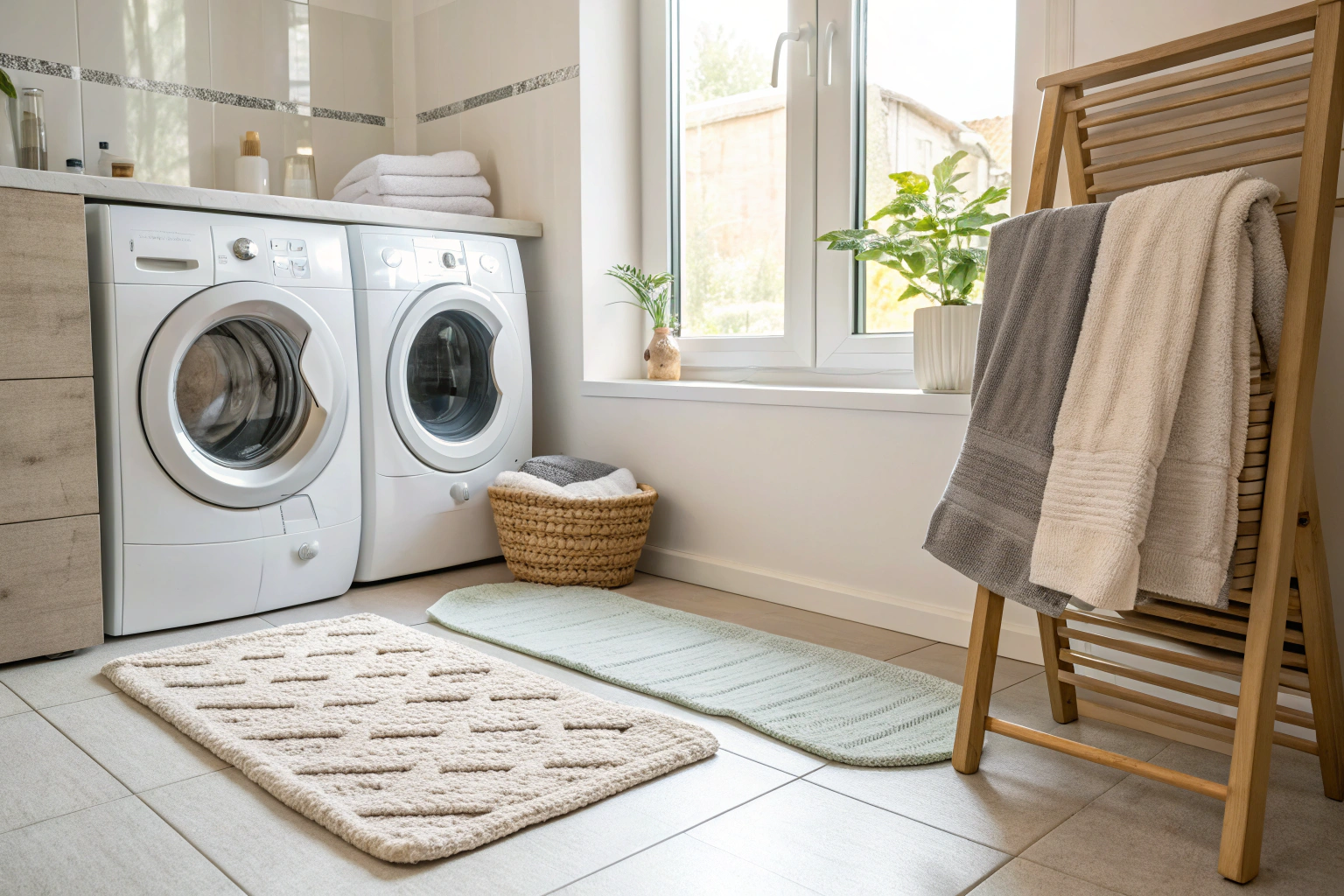 Can you put bath mats in the dryer safely