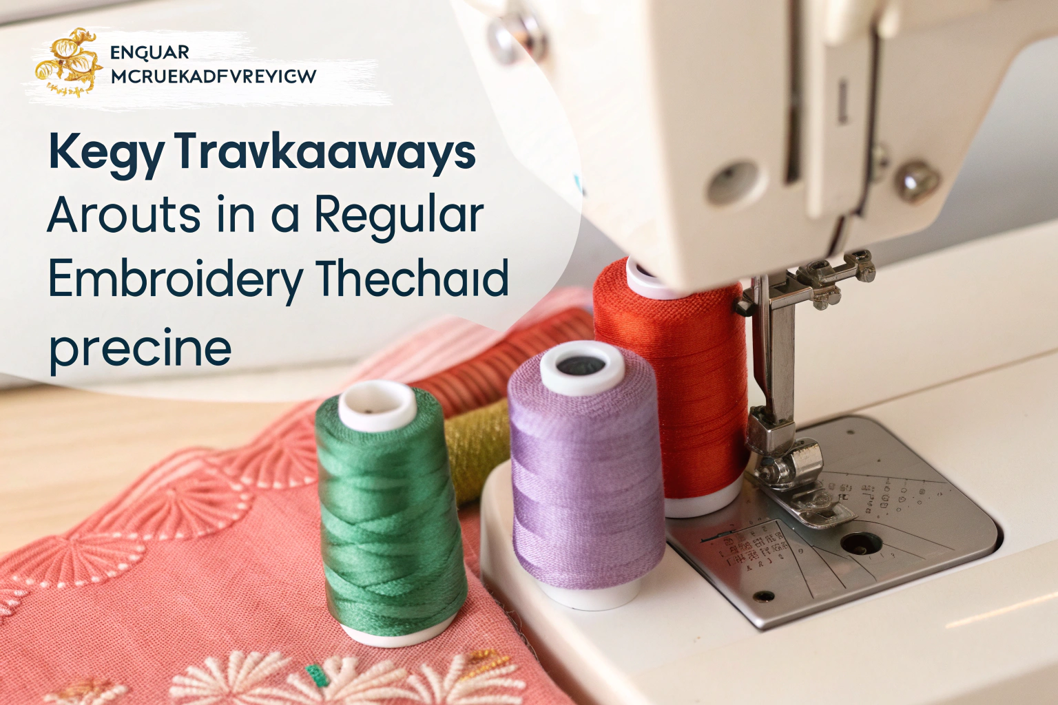 Can you use embroidery thread in a sewing machine