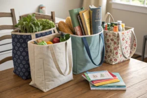 how to sew a tote bag with flat bottom