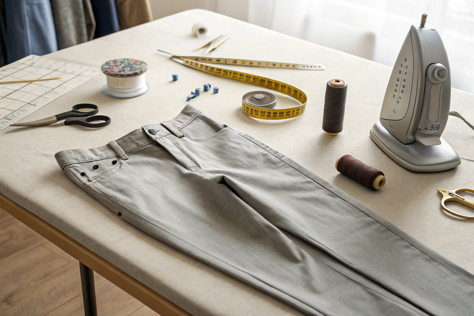 how to hem pants