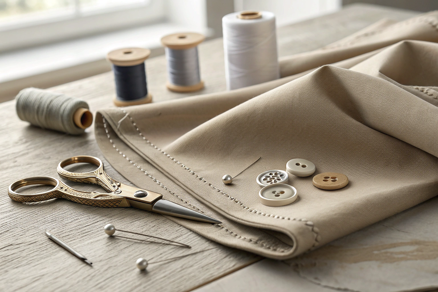 How to sew button holes step by step