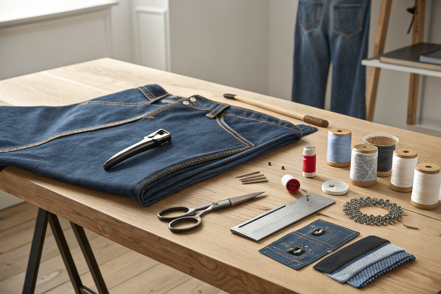 how to fix a zipper on jeans